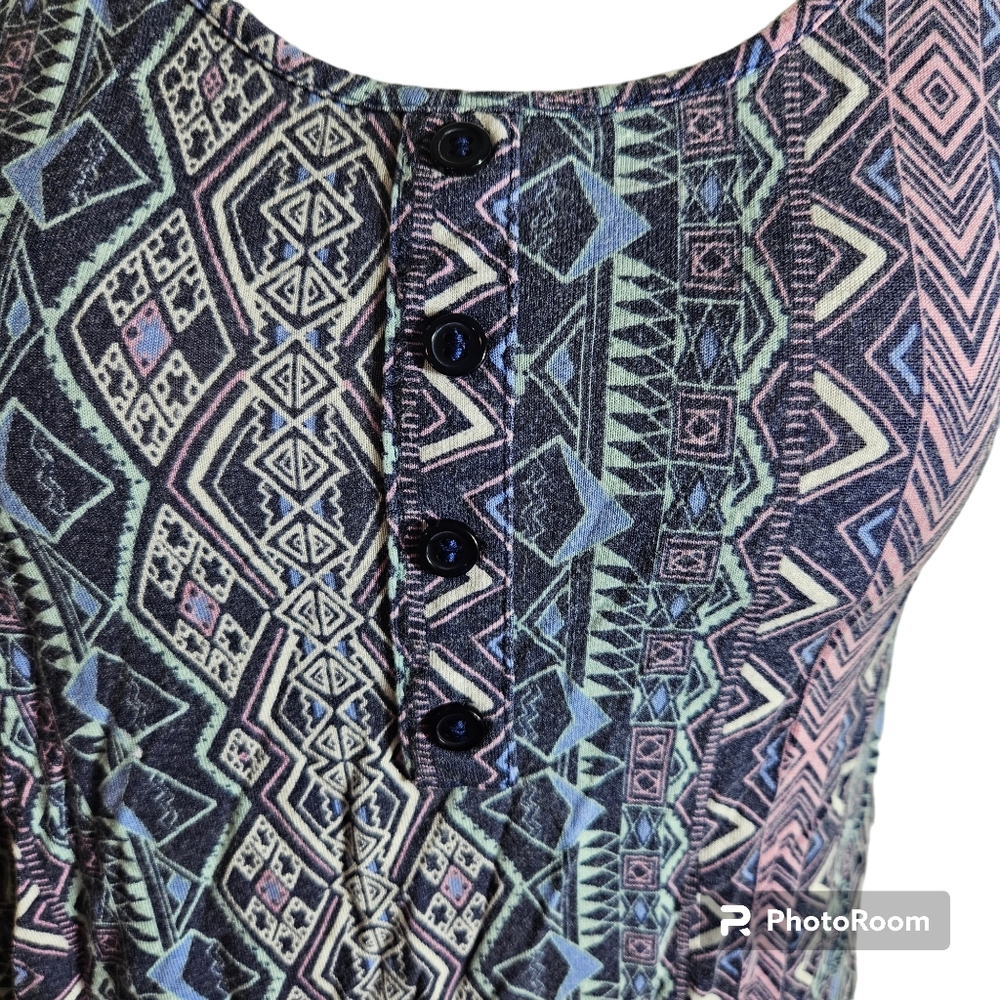 Pink Rose Multi Colored Tank - Picture 3 of 7